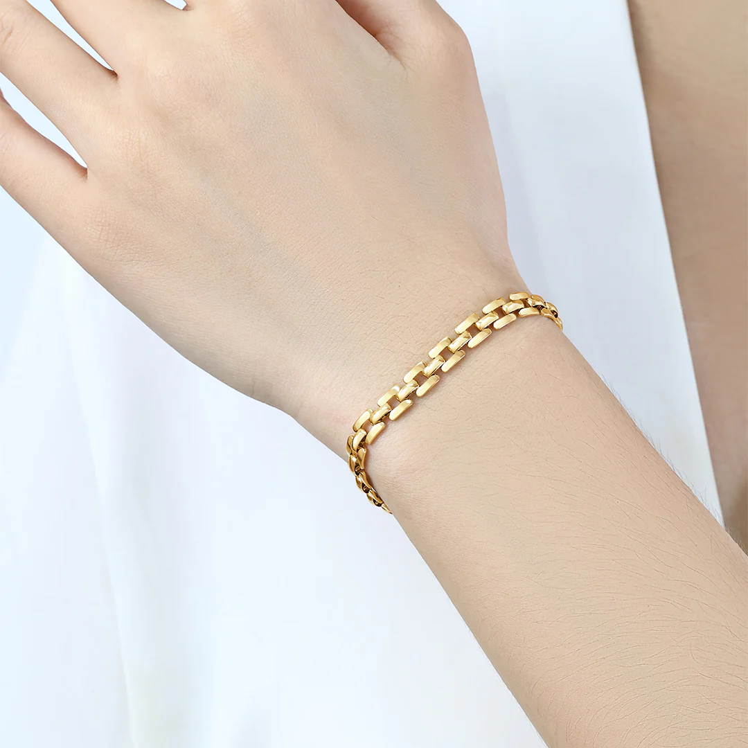 Timepiece Link Chain Bracelet - Image 4