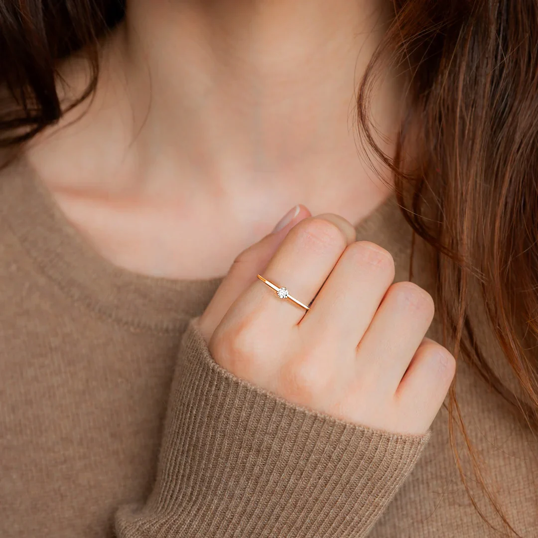 Tiny Diamond Ring - Image 10