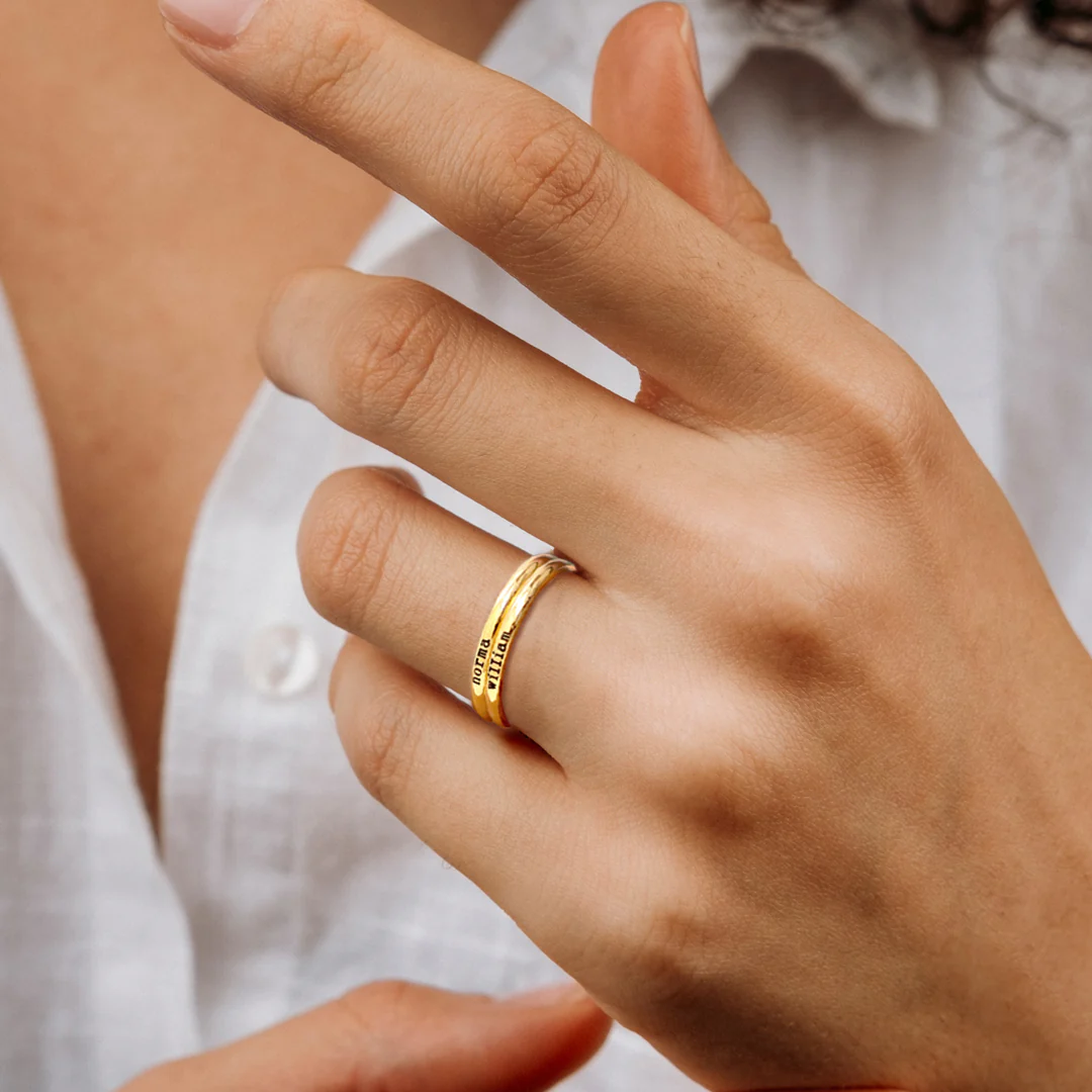 Tiny Stackable Name Ring - Image 16