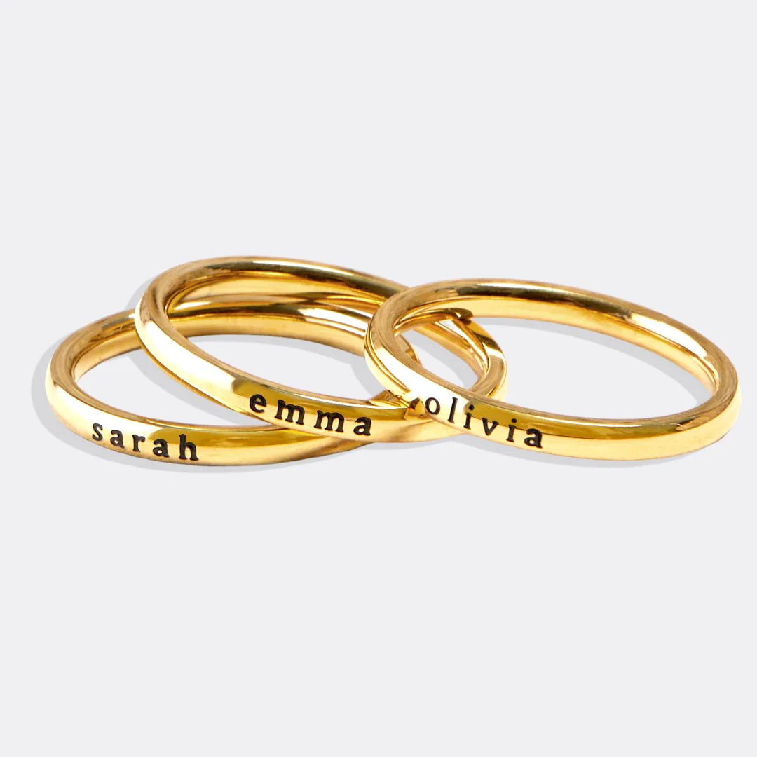 Tiny Stackable Name Ring - Image 29