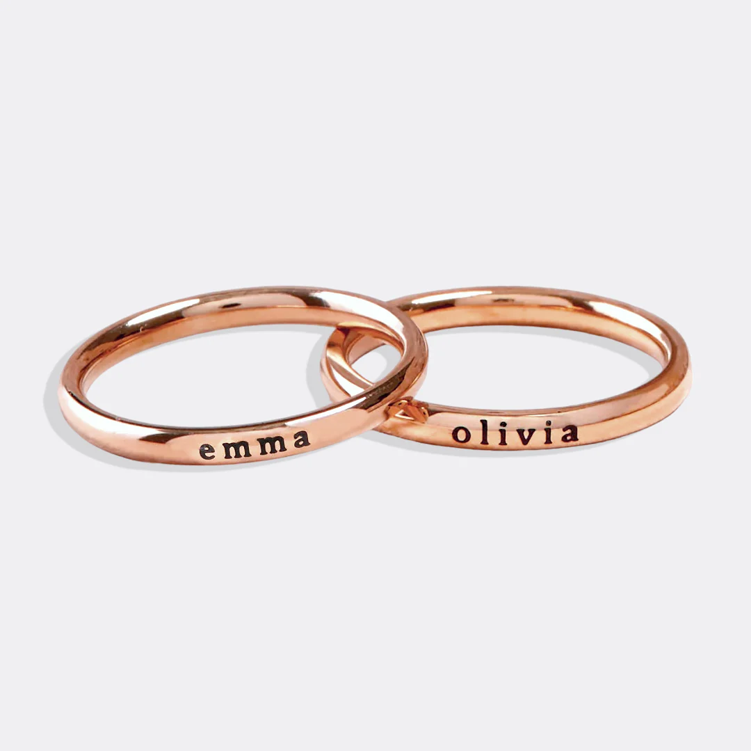 Tiny Stackable Name Ring - Image 32
