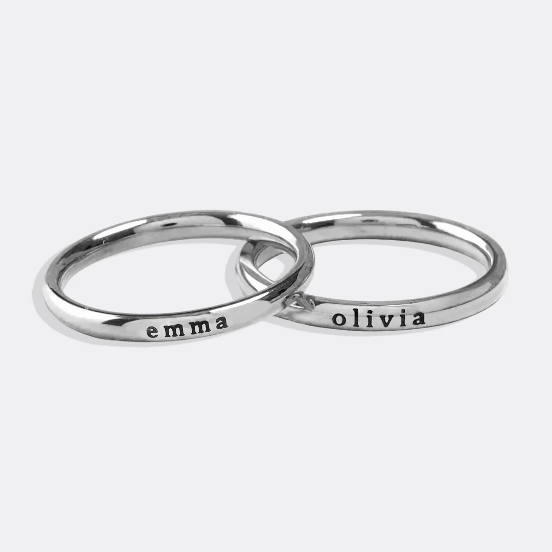 Tiny Stackable Name Ring - Image 33