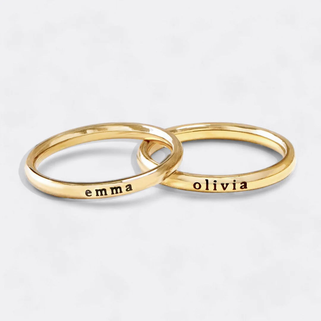 Tiny Stackable Name Ring - Image 34