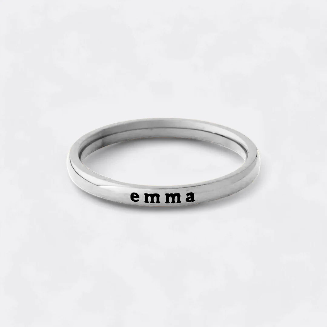 Tiny Stackable Name Ring - Image 36