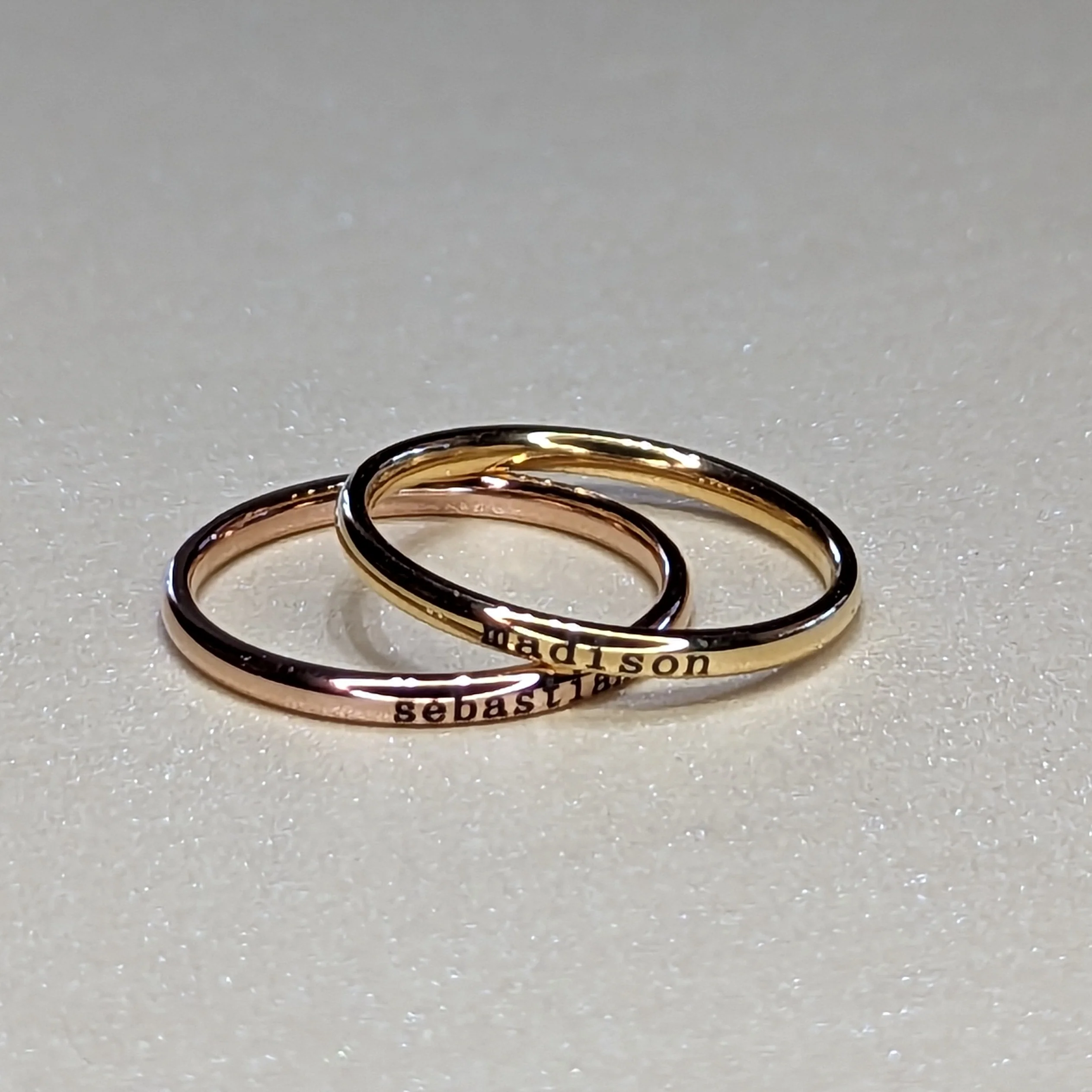 Tiny Stackable Name Ring - Image 8