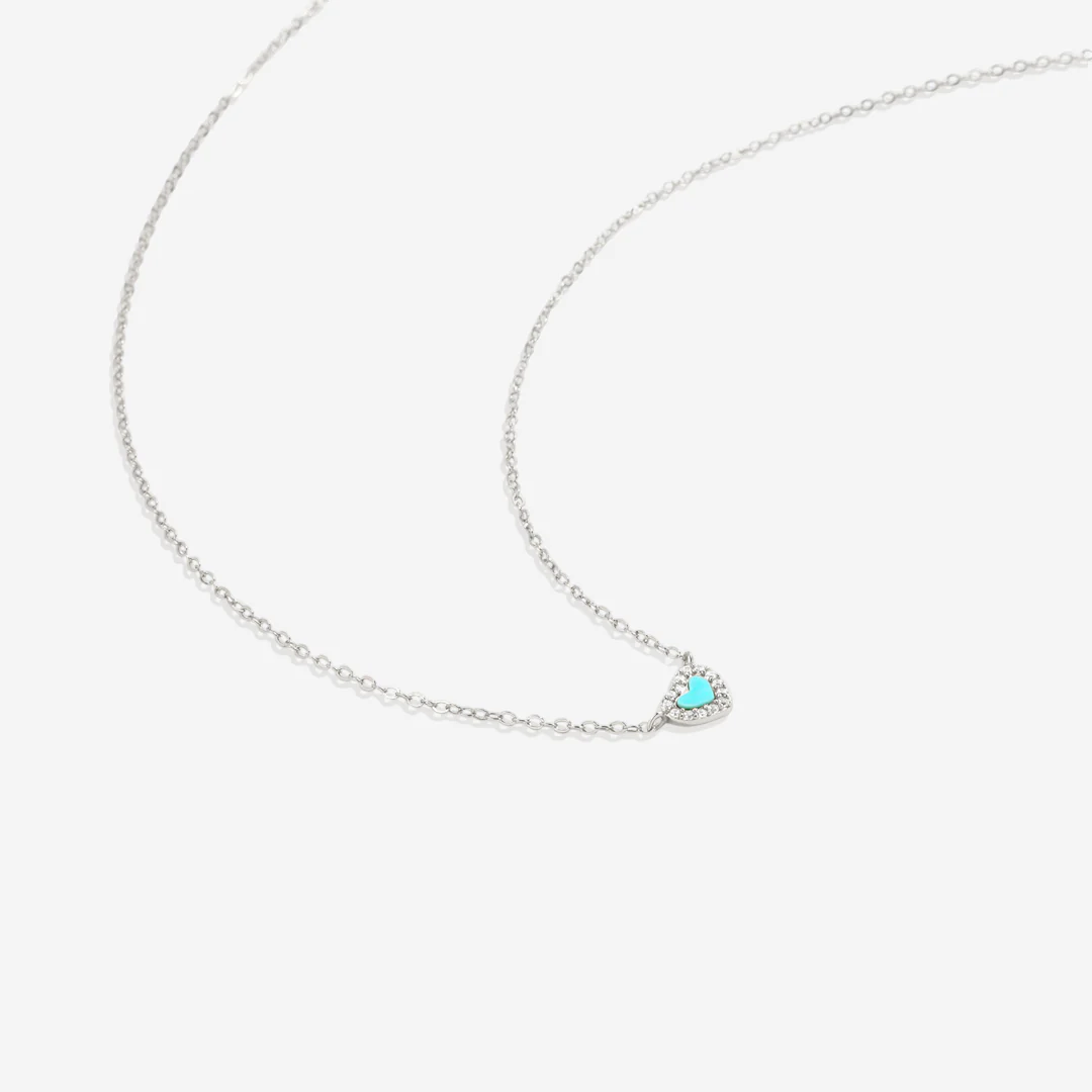Tiny Turquoise Heart Choker - Image 14