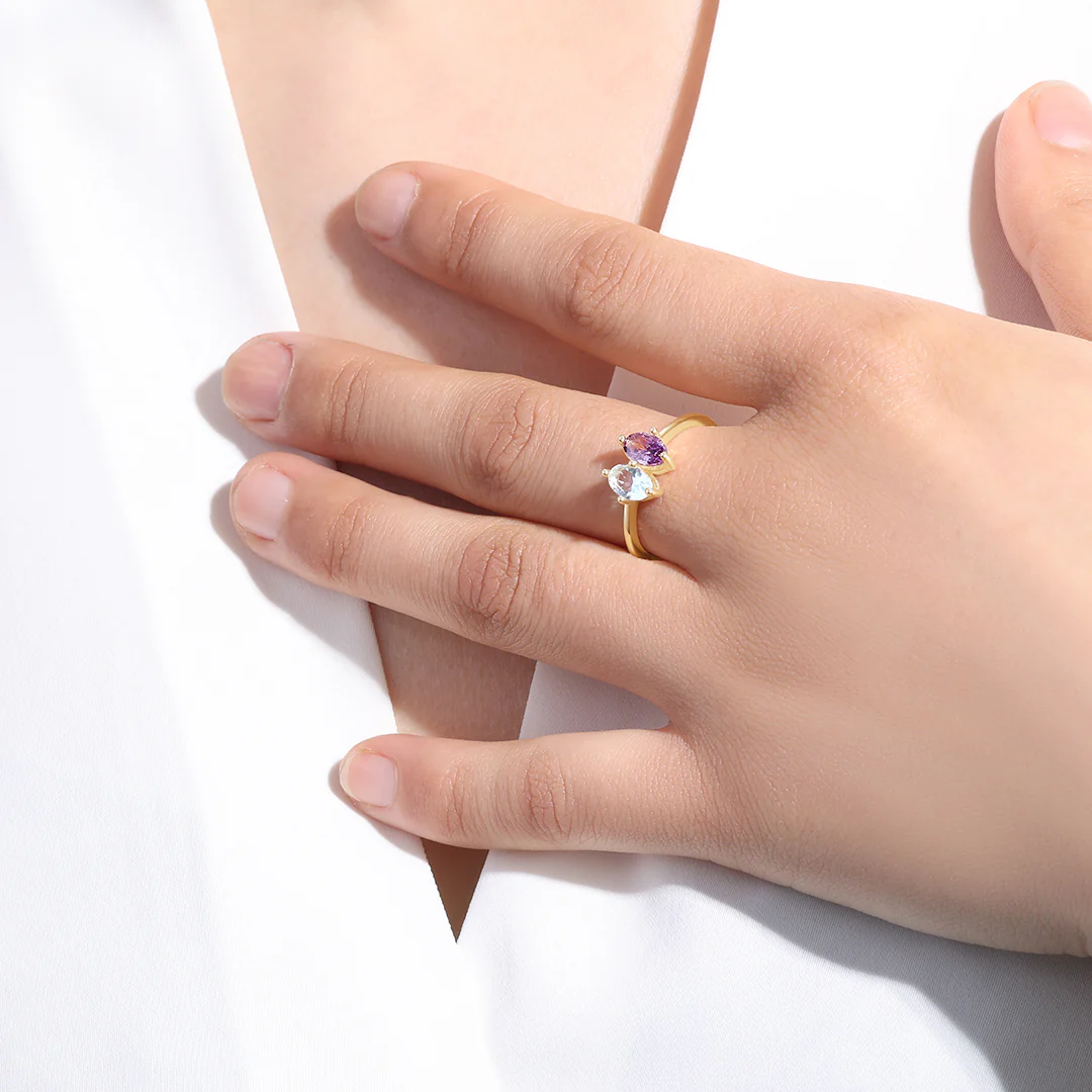 Birthstone Marquis-Cut Ring - Image 8