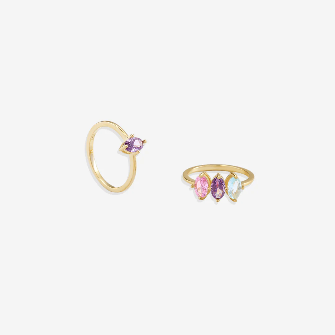 Birthstone Marquis-Cut Ring - Image 9