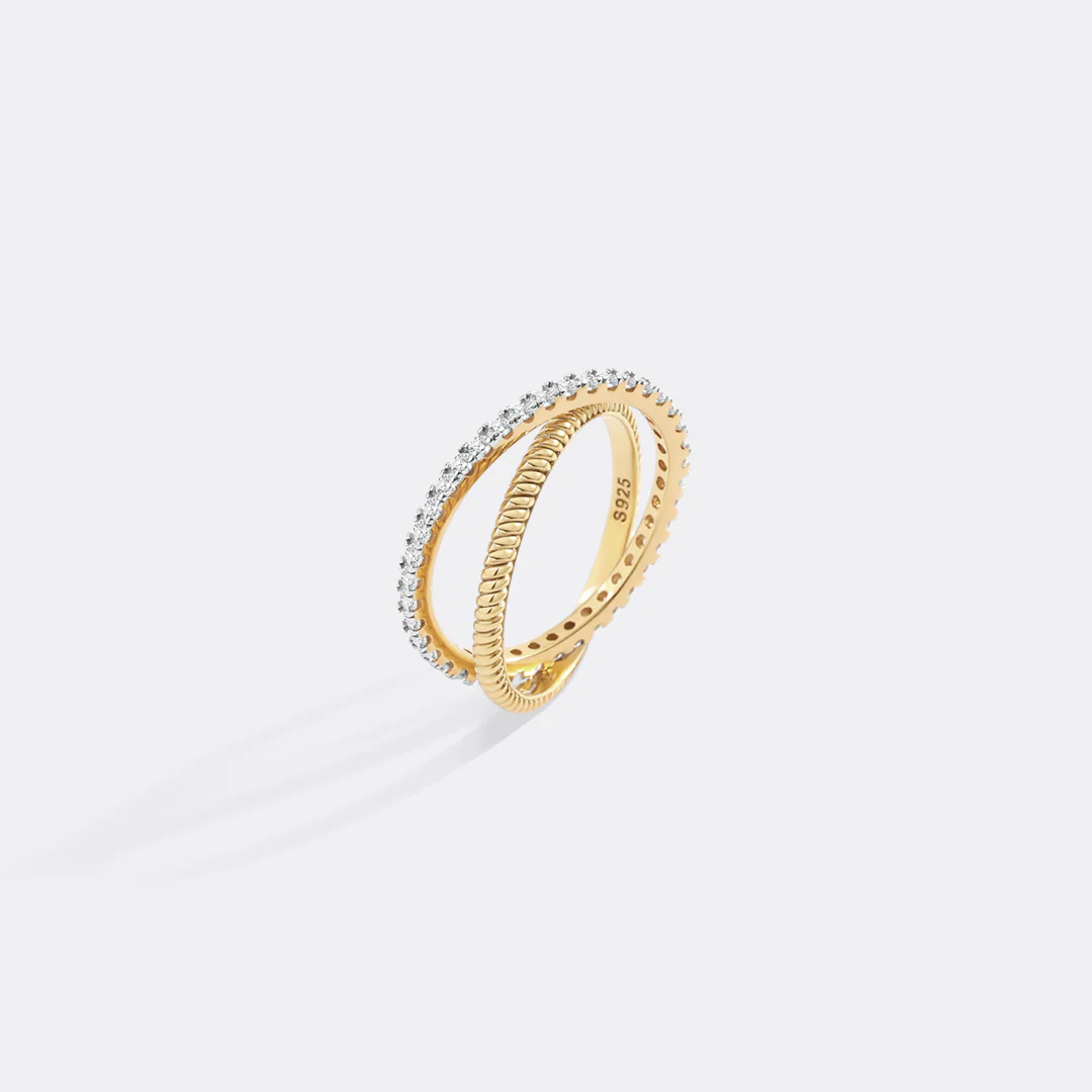 Twisted Interlocking Diamond Band - Image 6