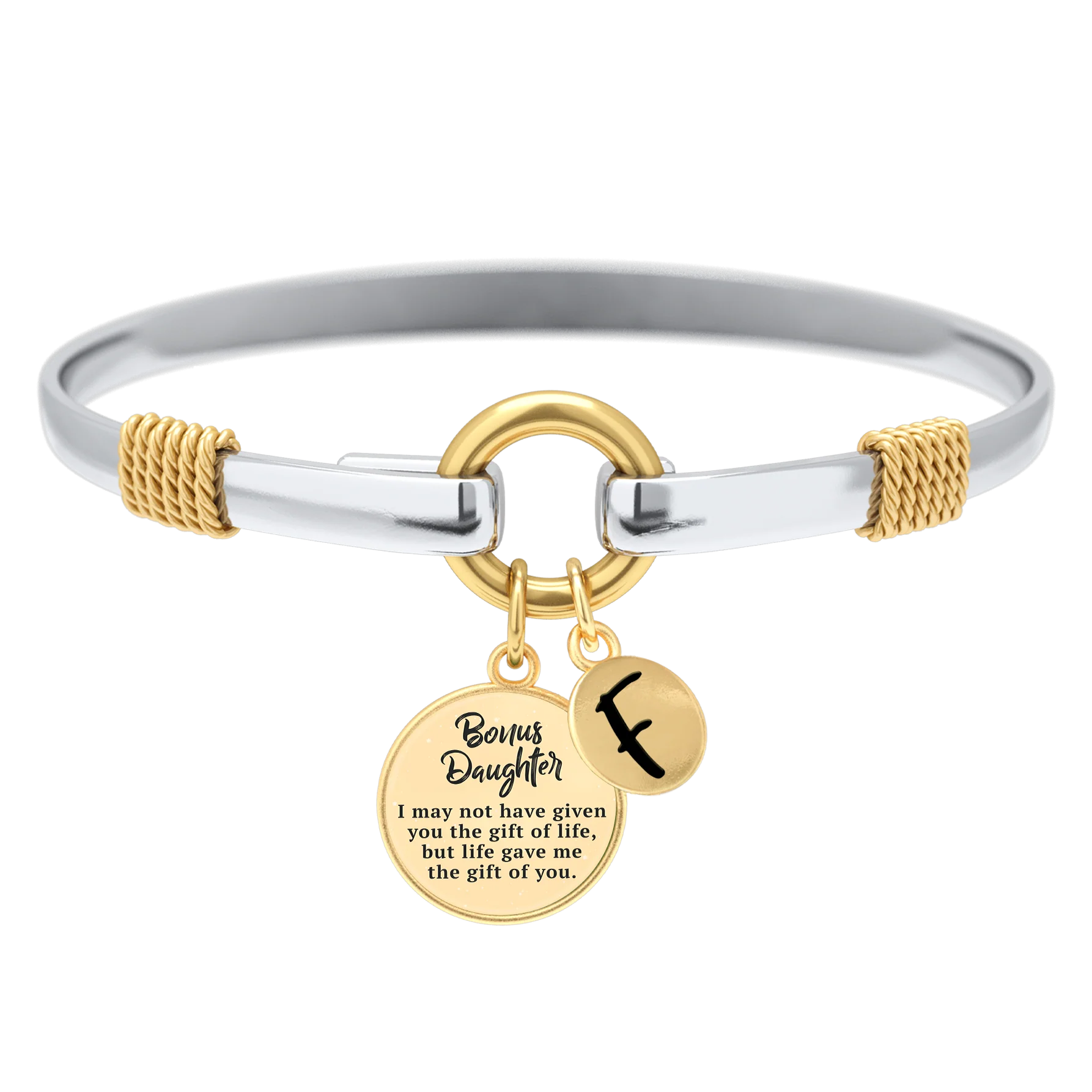 Bonus Daughter - Two-Tone Custom Charm Bracelet - Image 15