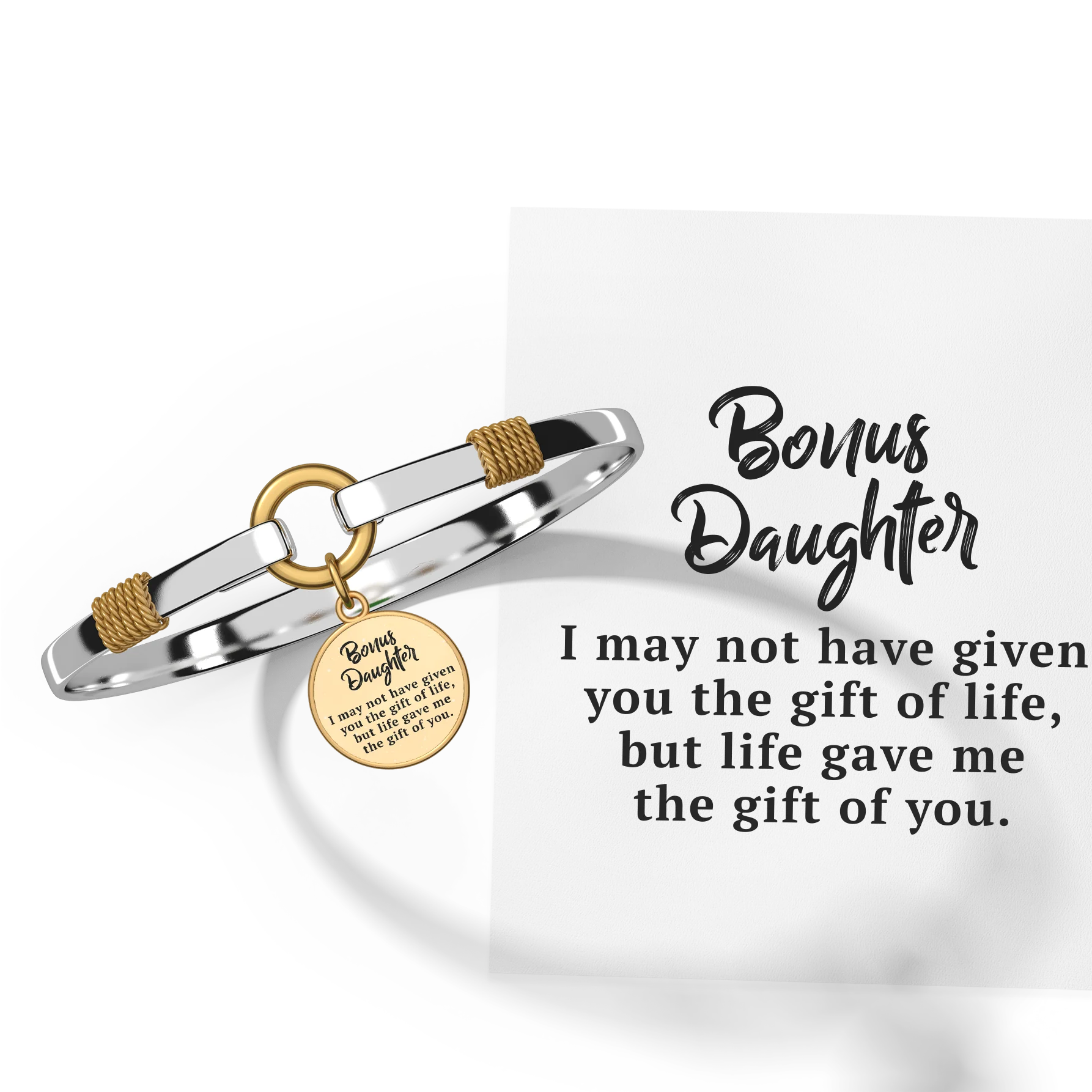 Bonus Daughter - Two-Tone Custom Charm Bracelet - Image 37