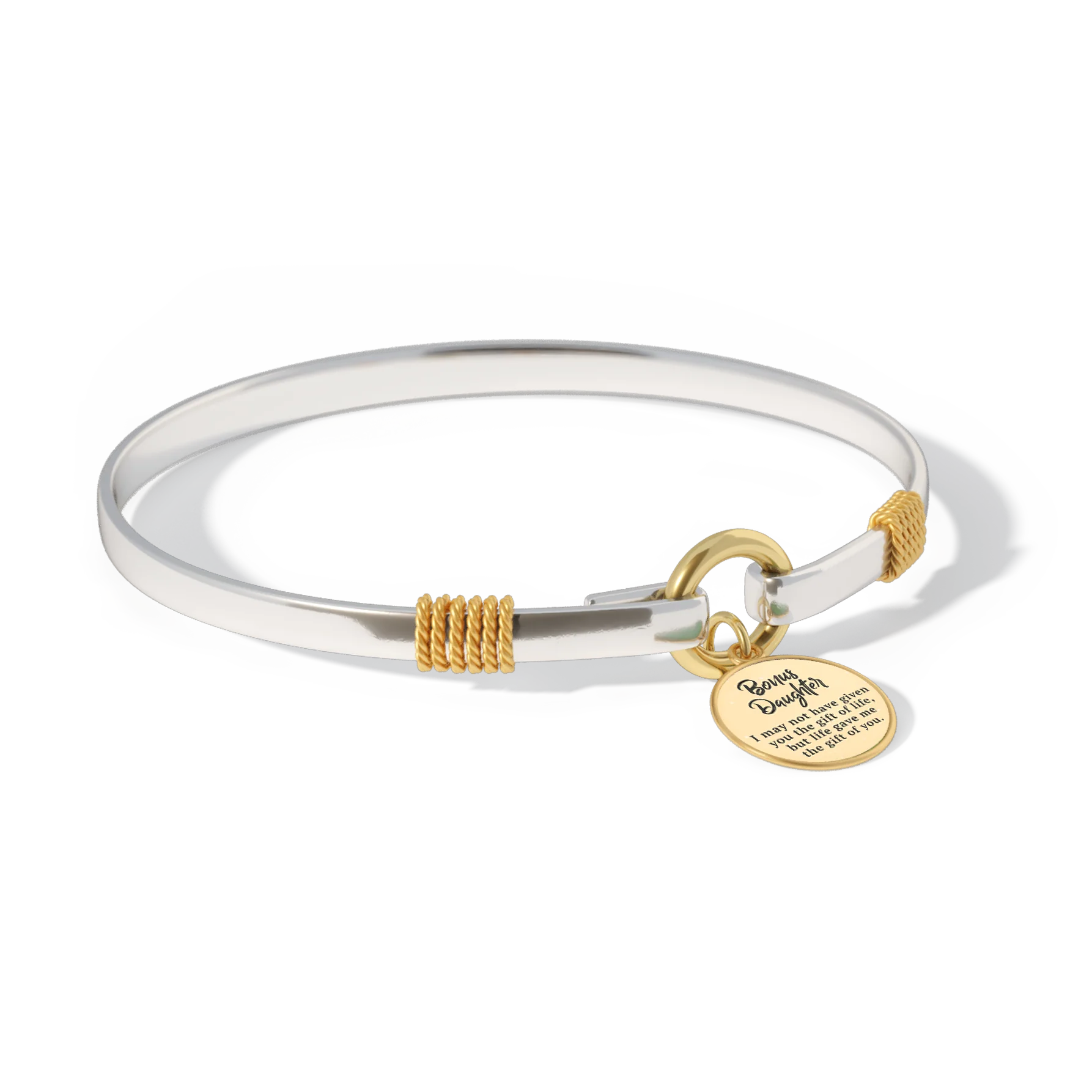 Bonus Daughter - Two-Tone Custom Charm Bracelet - Image 5