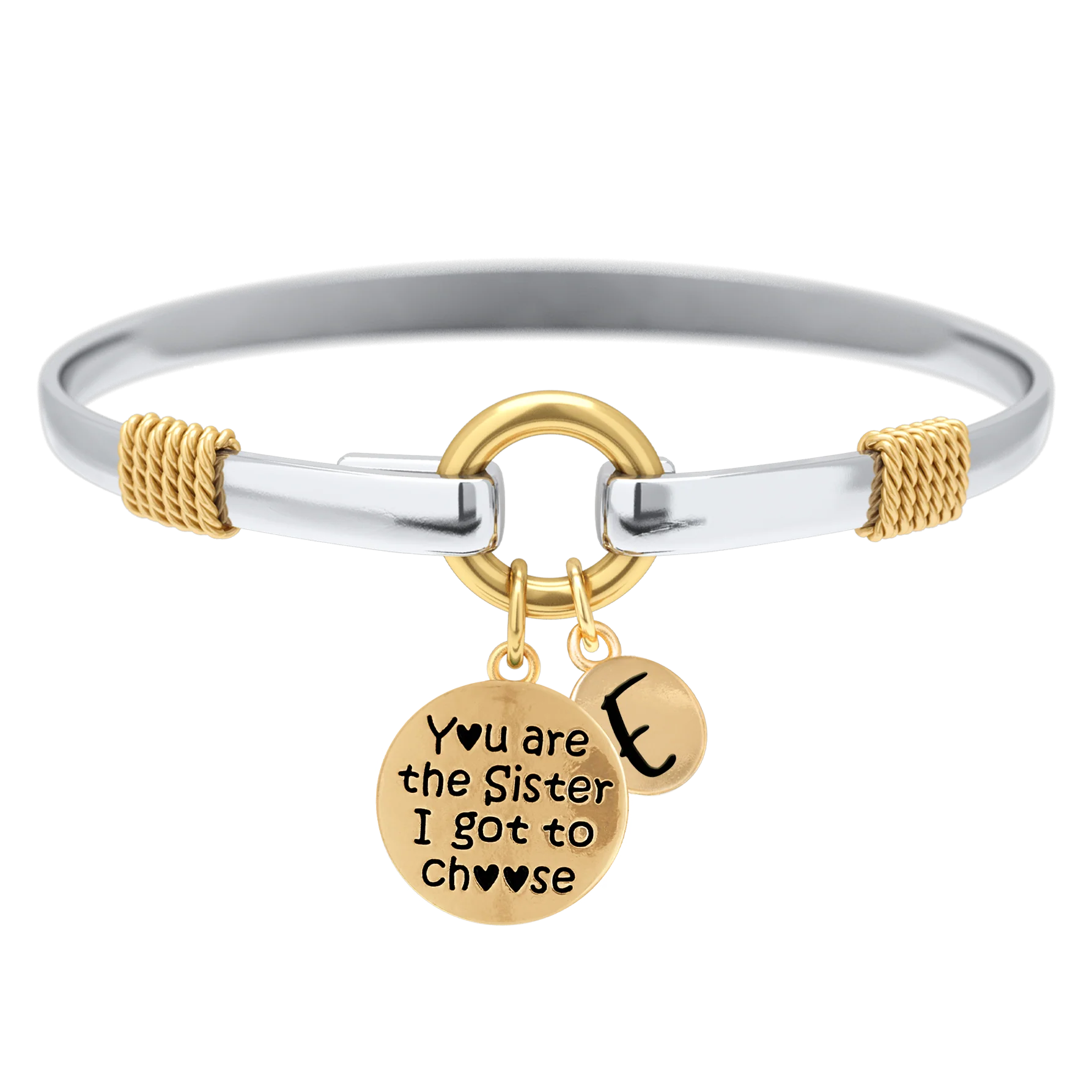 Sister I Got To Choose - Two-Tone Custom Charm Bracelet - Image 10