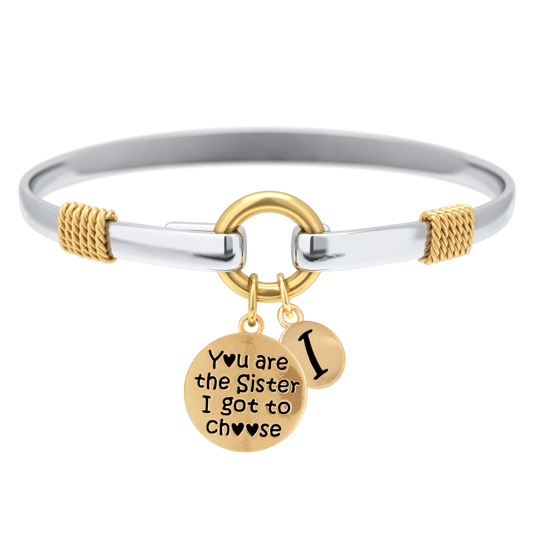 Sister I Got To Choose - Two-Tone Custom Charm Bracelet - Image 14