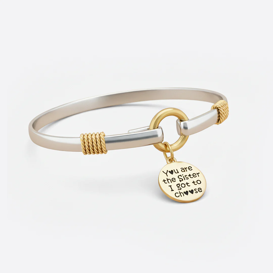 Sister I Got To Choose - Two-Tone Custom Charm Bracelet - Image 40