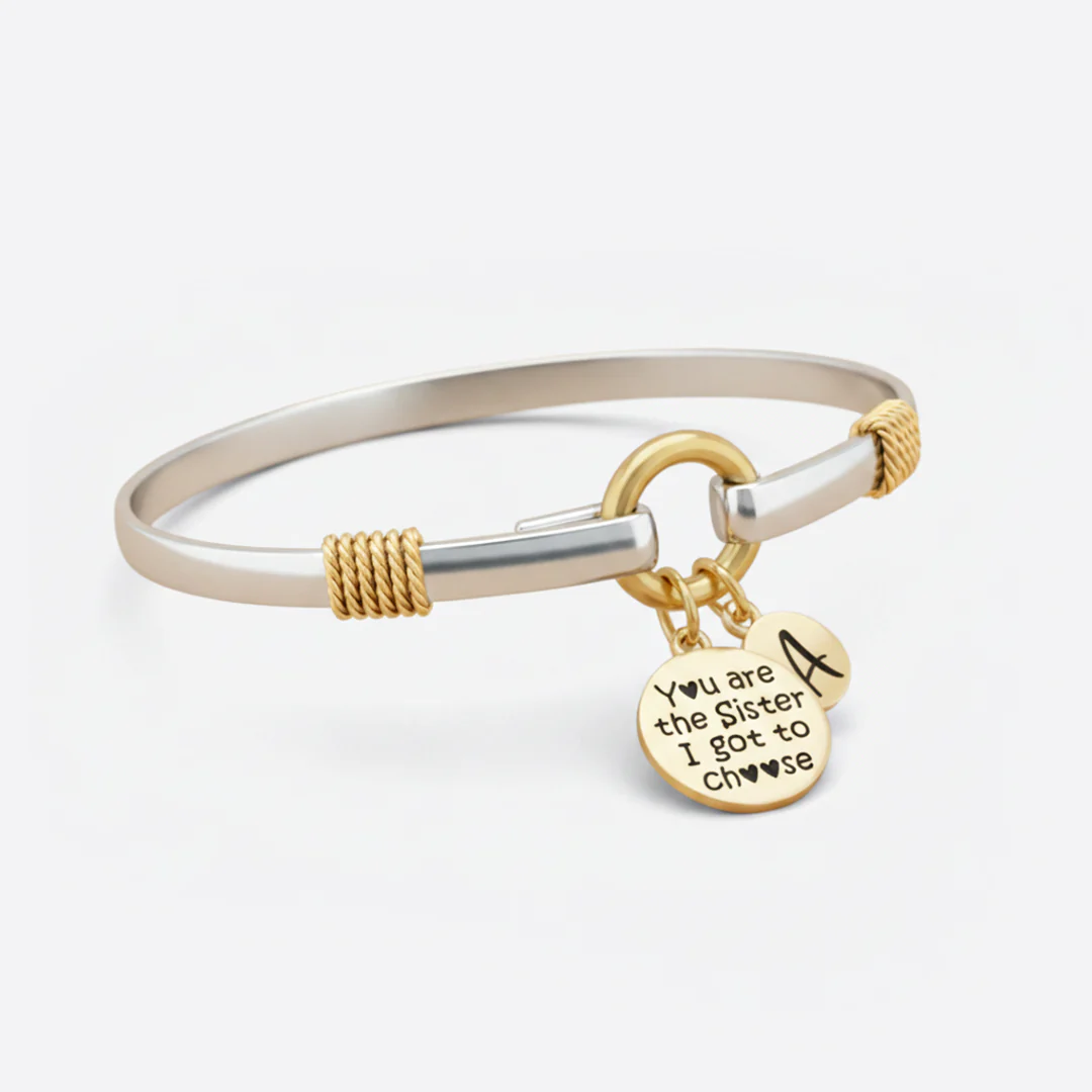 Sister I Got To Choose - Two-Tone Custom Charm Bracelet - Image 42