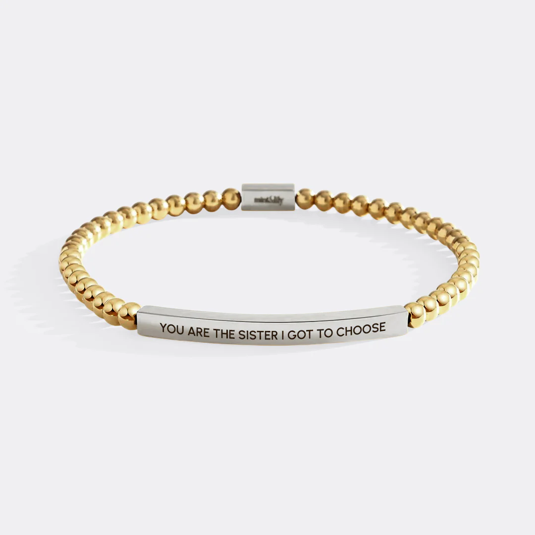 You Are The Sister I Got To Choose Beaded Inspire Bracelet - Image 9